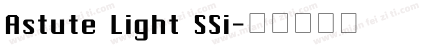 Astute Light SSi字体转换